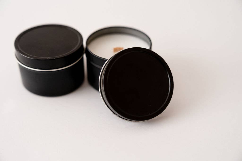Starks candle co. - Wholesale Travel Candles - Unlabeled black candle tins 2