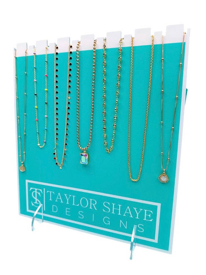 TS Dainty Necklace Display for wholesale by Taylor Shaye Designs