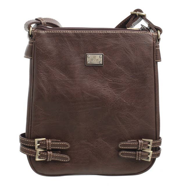 Bessie London - Wholesale Crossbodytas - Dames - Klassieke schoudertas met gesp en ritssluiting17