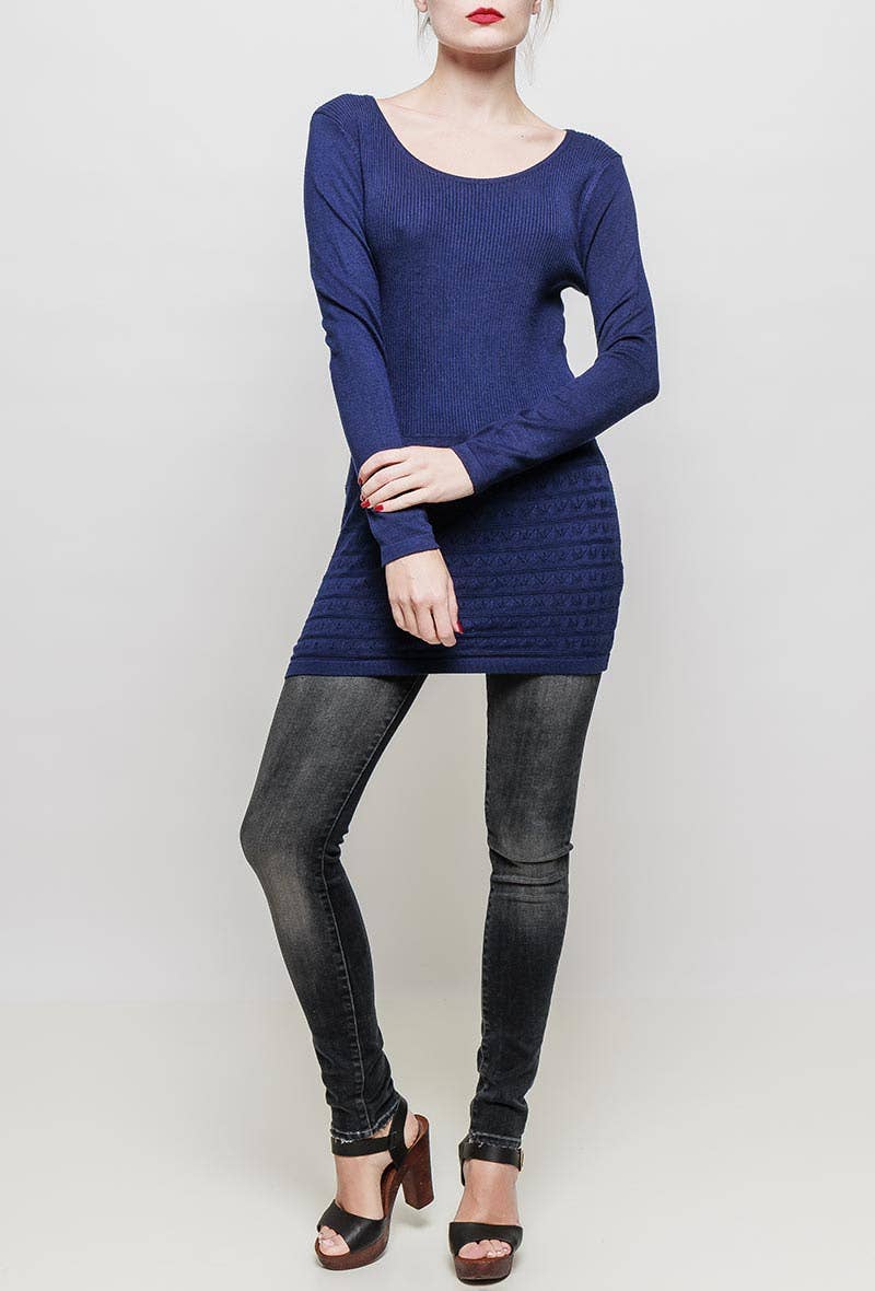 MACMAX - Vente Tunique – femme - Tunique en maille VINADA rouge6