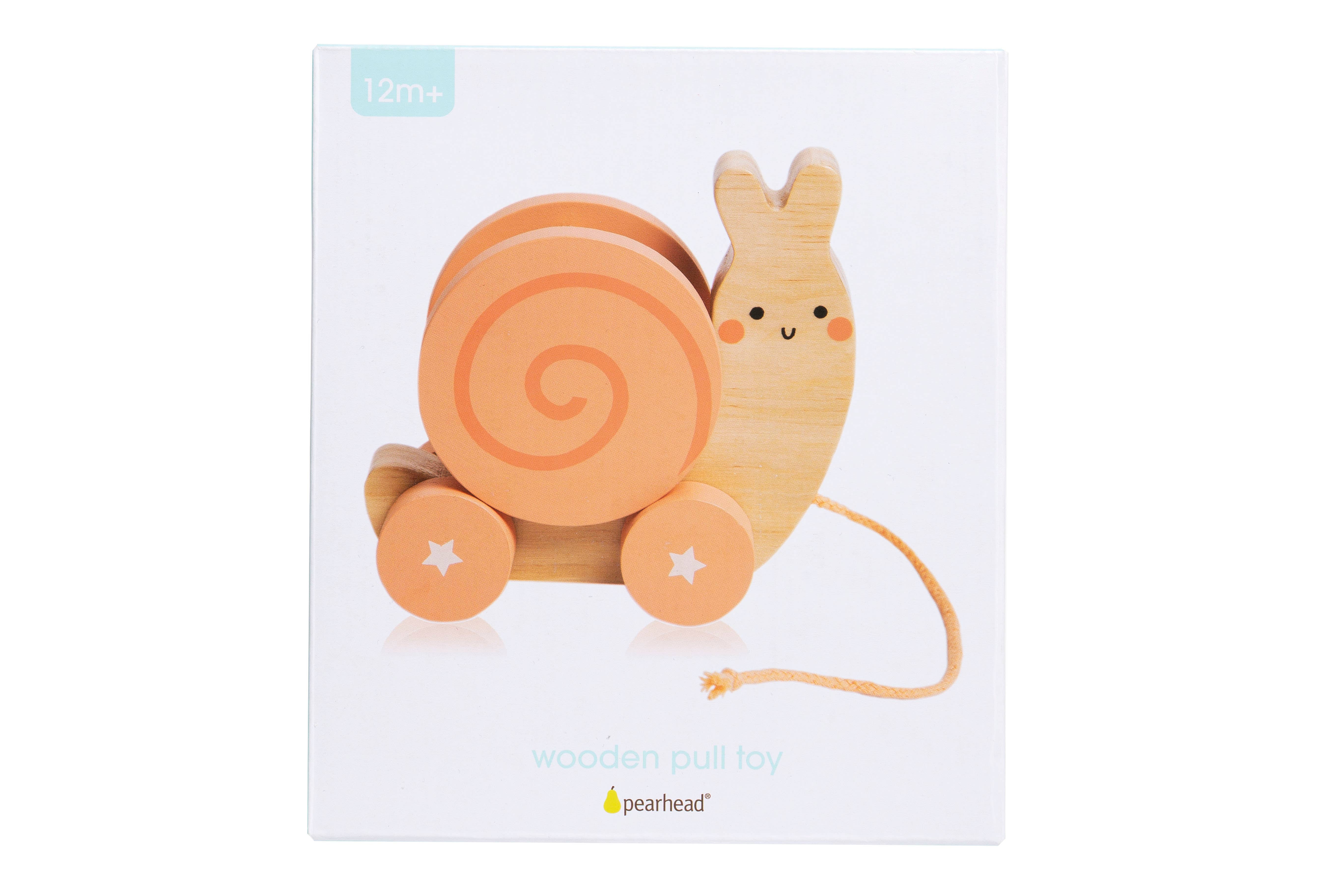 Pearhead - Wholesale Wood Toy - Kids - Snail Wooden Pull Toy, Rattle Shell, Baby or Toddler Toy9