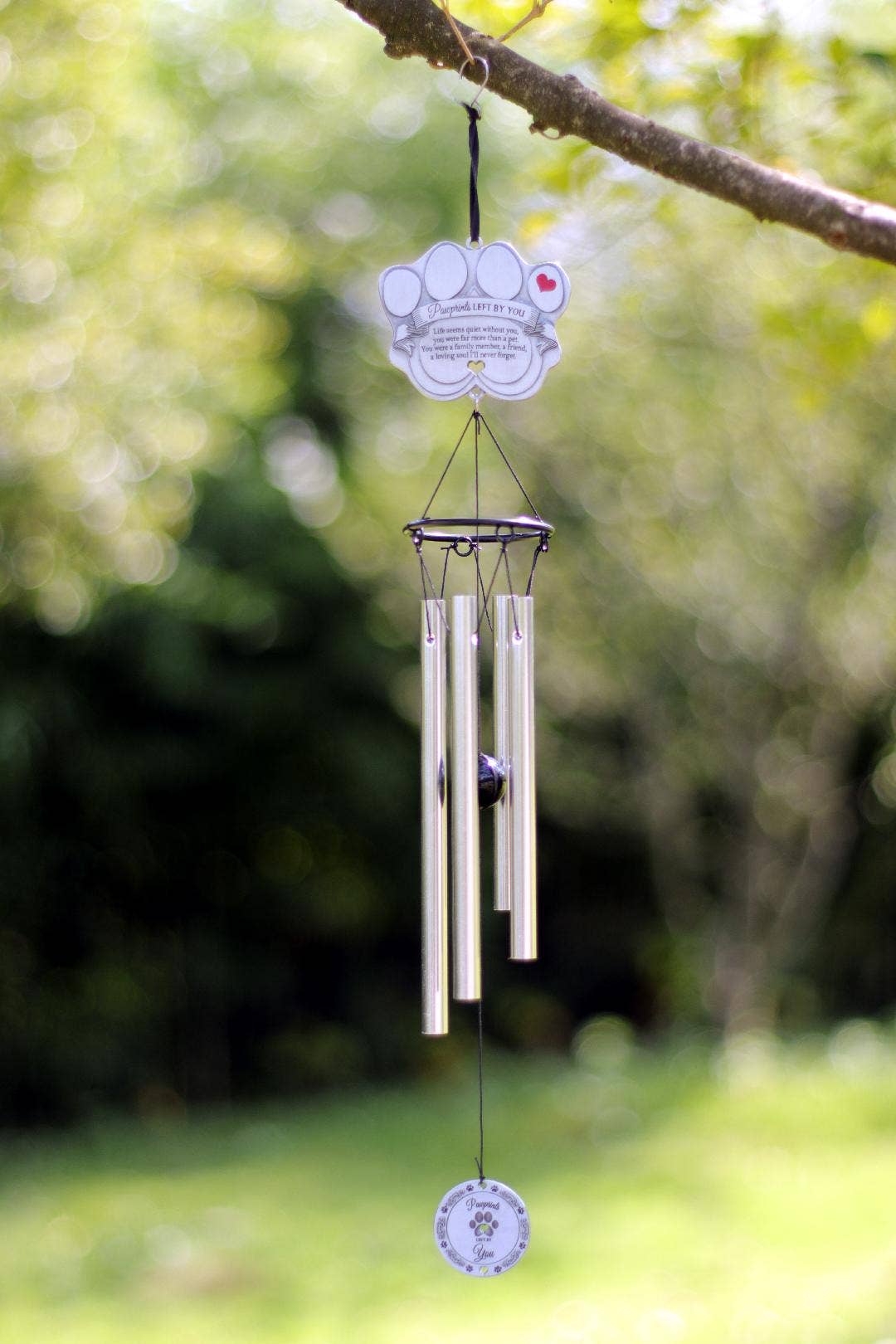 The Grandparent Gift Co. Inc. – wholesale Wind chime – Pawprints Left By You Pet Memorial Windchime 60771