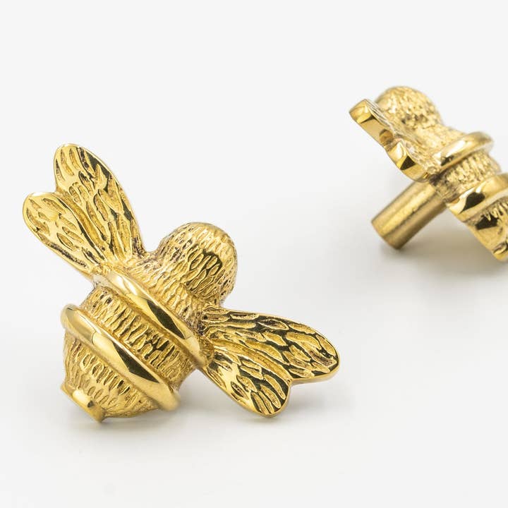 Bee Drawer Knob - Brass Finish for wholesale by Brass bee