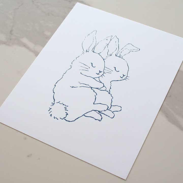 Sleepy Buns Print for wholesale by Rocket Boogie Co.
