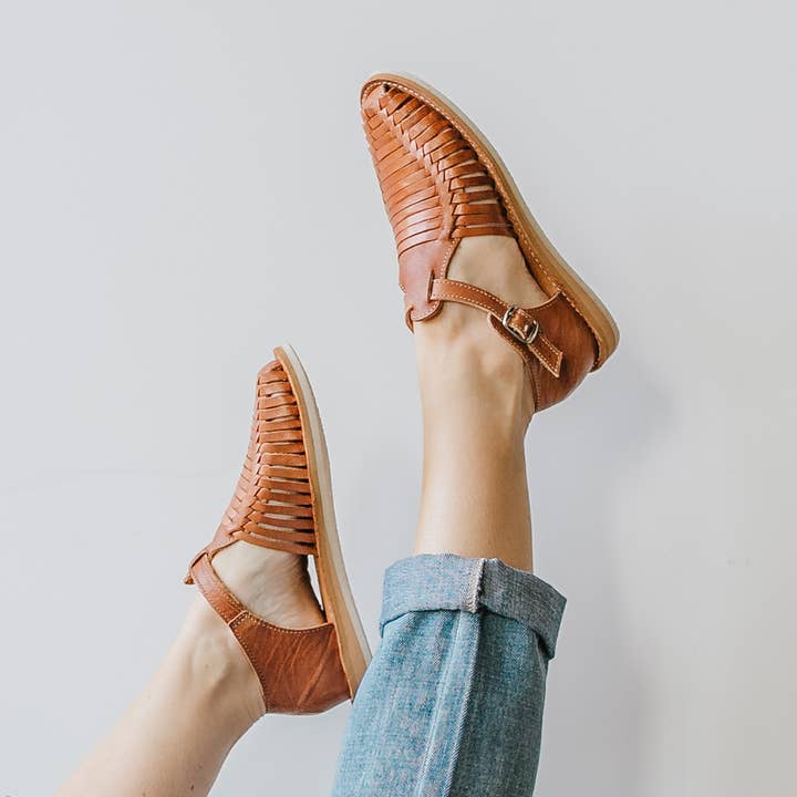 Alba - Mary Jane Strap Huarache for wholesale by HARMONICA