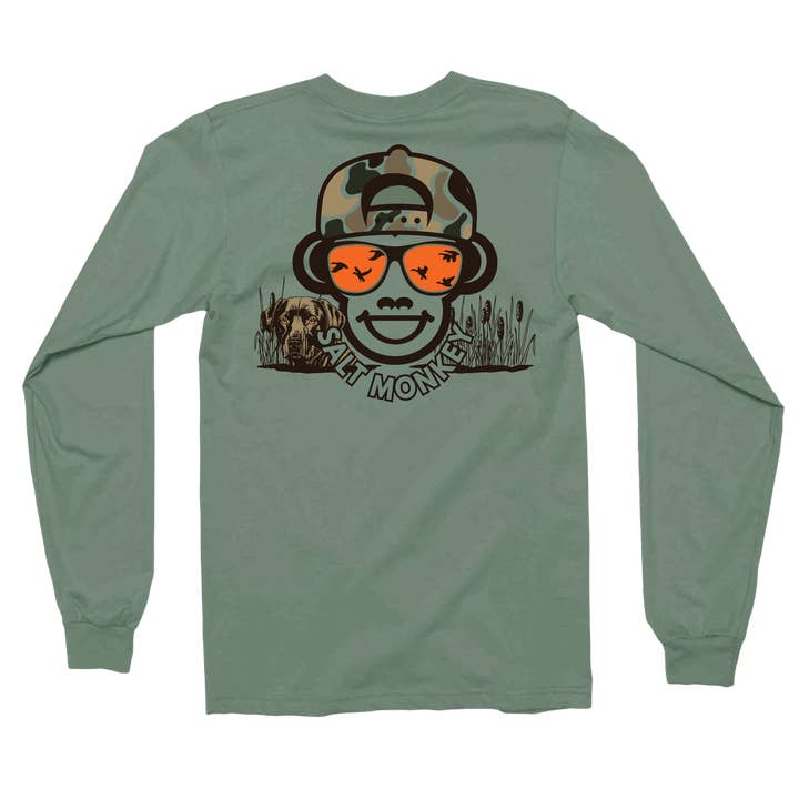 Sammy Duck Blind Long Sleeve Tee for wholesale by Salt Monkey