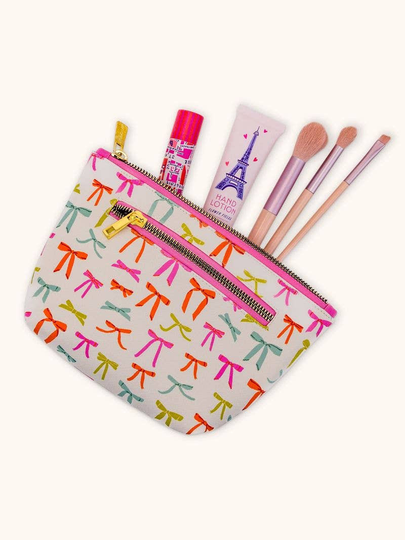 Studio Oh! - Wholesale Makeup/Cosmetic Bag - Put a Bow on It Clutch Cosmetic Pouch2