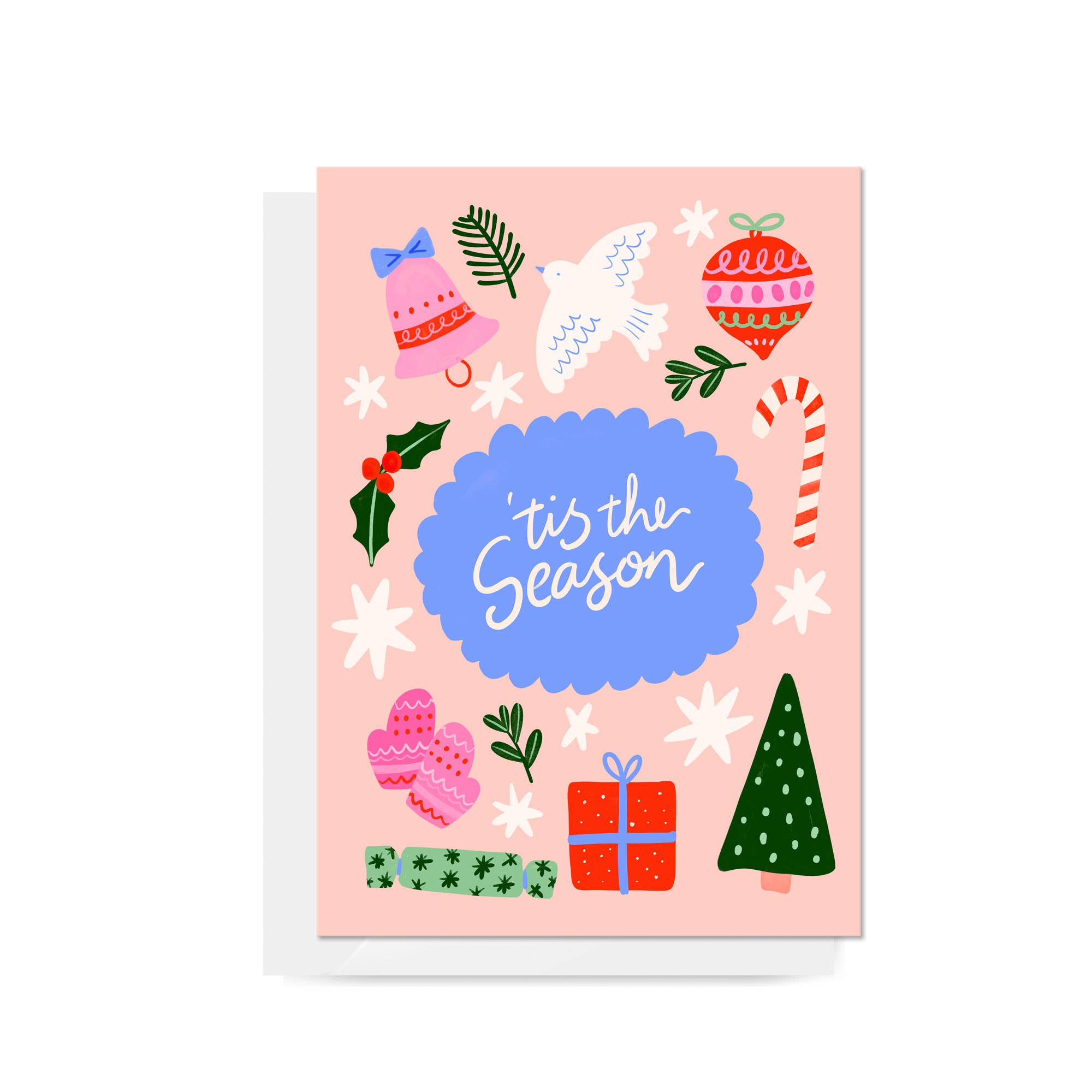 Carla Ellis Creative - Wholesale Christmas card - Christmas Motifs 'Tis the Season' Greeting Card