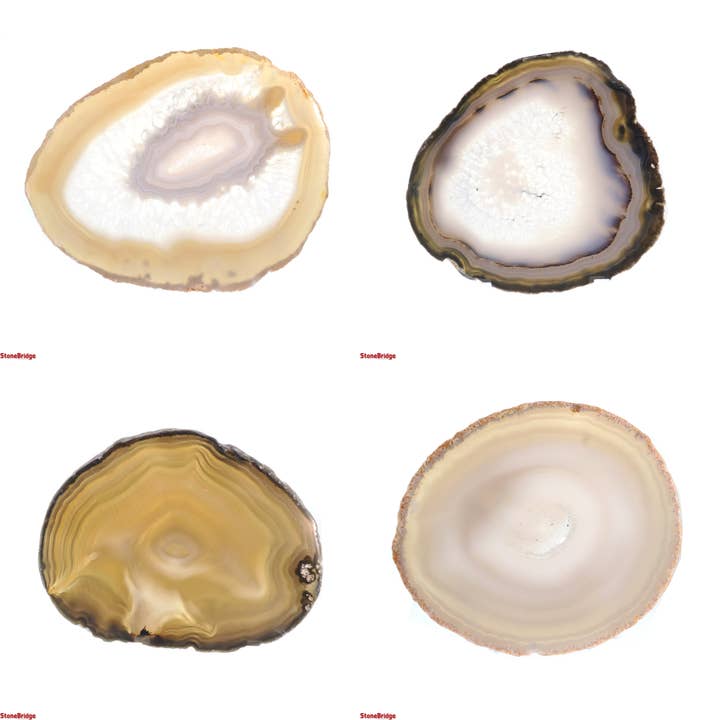 Stonebridge Imports - Wholesale Spiritual Stone/Crystal - Agate Slices #1 - 2" to 3" Long1