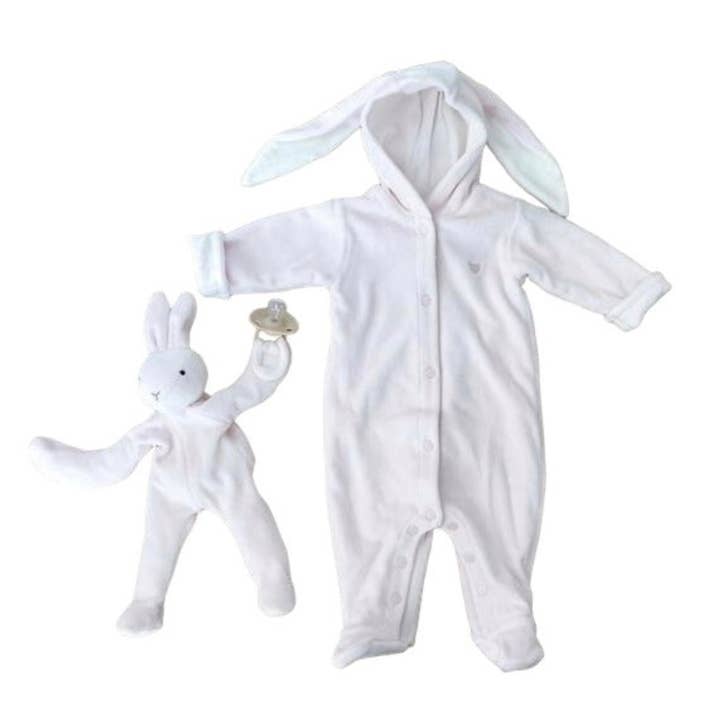 Samt-Häschen-Strampler, Rosa für den Großhandel von Tecomoabesos