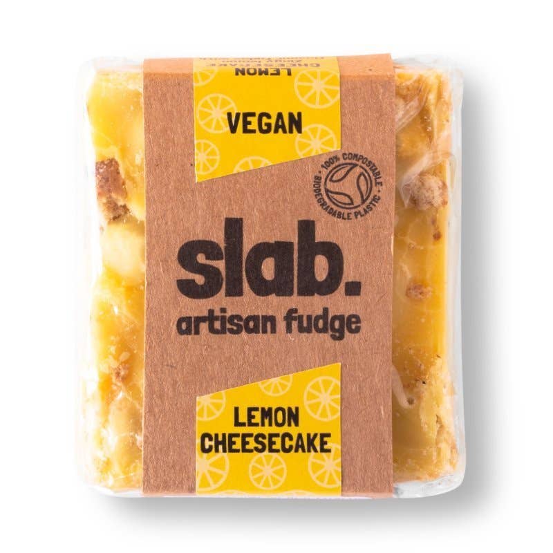 Slab Artisan Fudge - Wholesale Fudge - Lemon Cheesecake Fudge Slab - Vegan