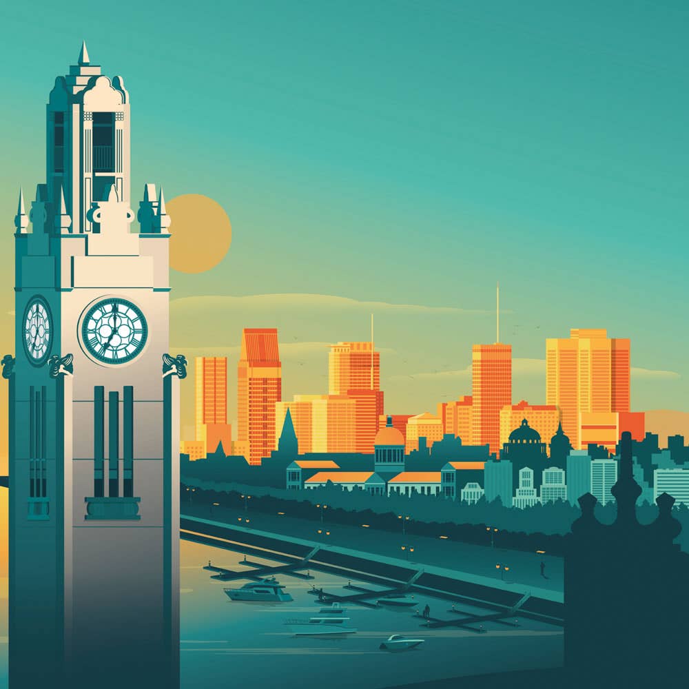 Olahoop Travel Posters - Wholesale Poster - Montreal Quebec - Canada travel poster3