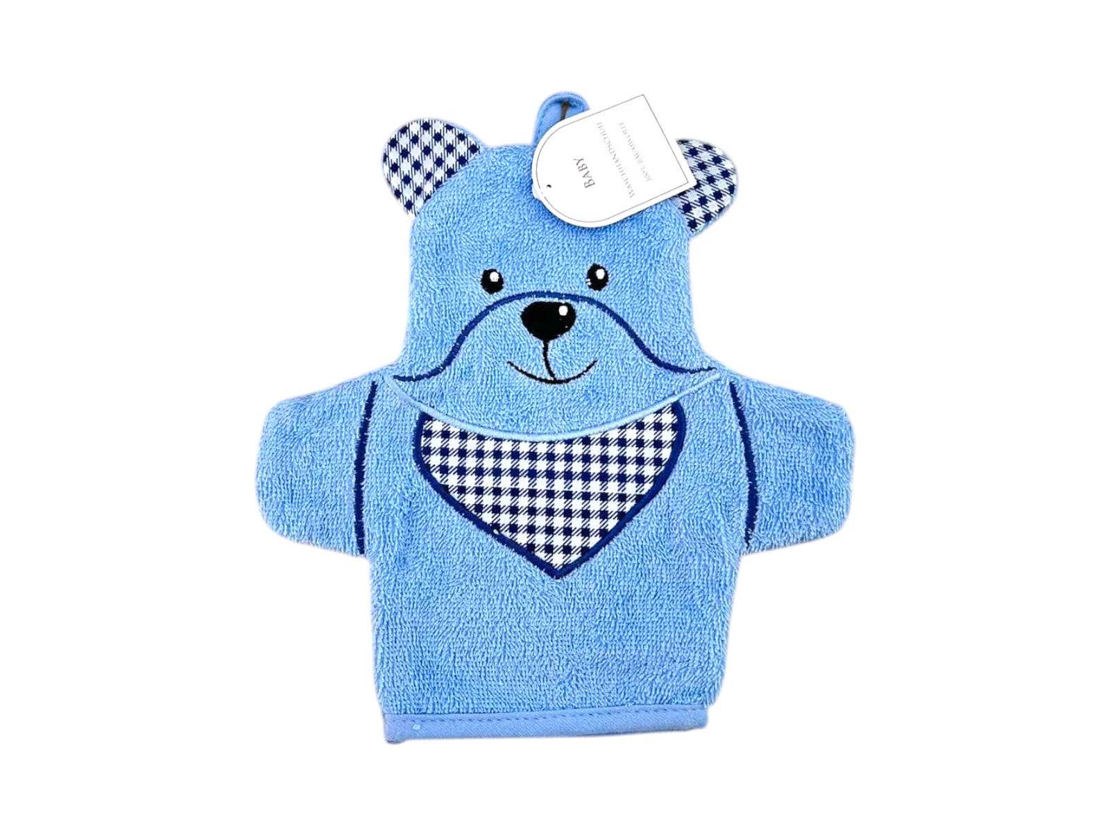 VewoTex - Wholesale Wash Cloth - Kids & Baby - Baby Wash Mitt Bear » Children's Washcloth Terry » approx. 22x15 cm pure cotton » Wash Mitt1