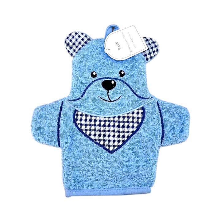 VewoTex - Wholesale Wash Cloth - Kids & Baby - Baby Wash Mitt Bear » Children's Washcloth Terry » approx. 22x15 cm pure cotton » Wash Mitt1