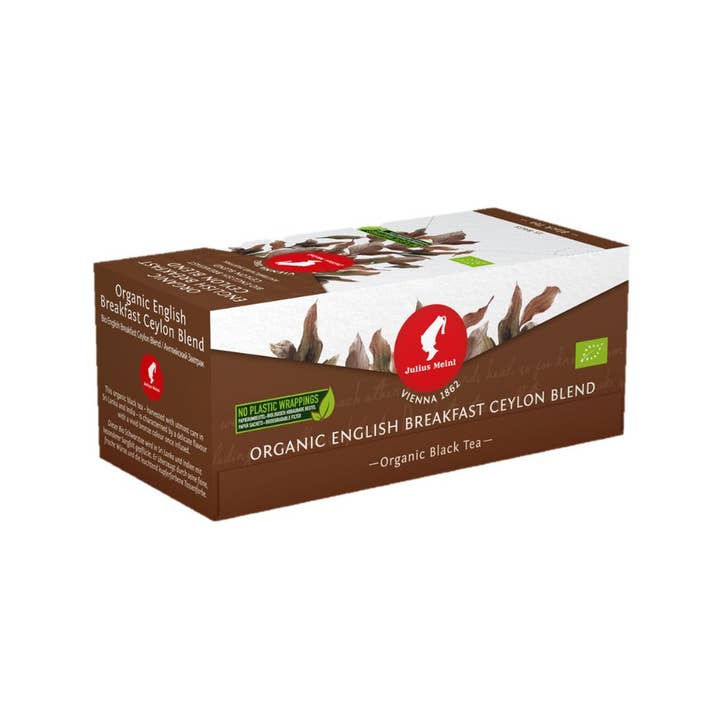 Enjoy Better Coffee & Tea - Wholesale Tea Bags - Julius Meinl Organic English Breakfast Ceylon Black Tea 5ct
