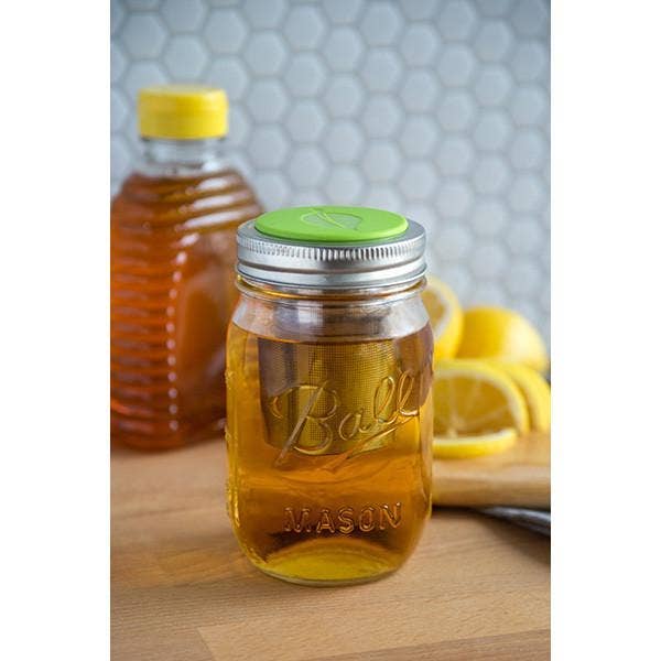Fox Run Brands – wholesale Tea strainer/infuser – Jarware Tea Infuser Lid for Regular Mouth Mason Jar