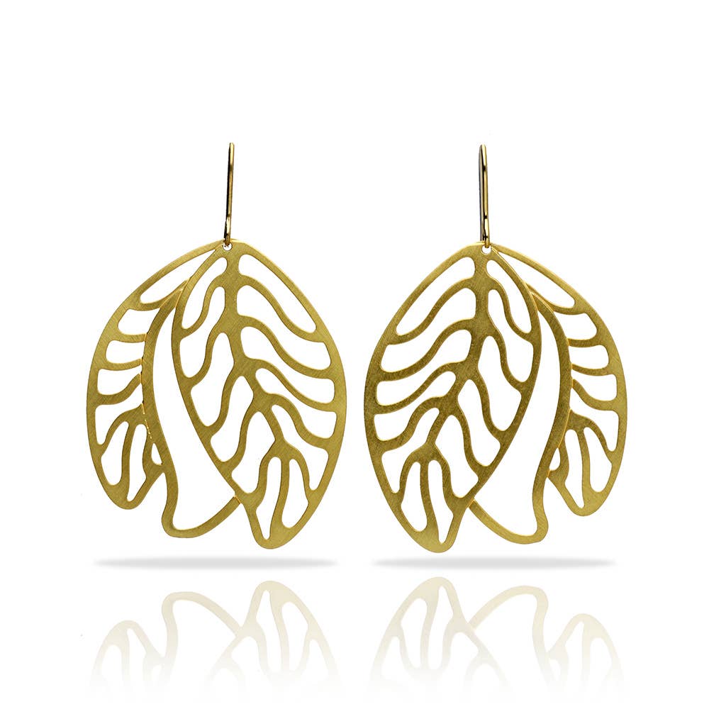 RAS – Engroshandel Hængeøreringe og creoløreringe – Stor Vent Komorebi Badeværelse Guld