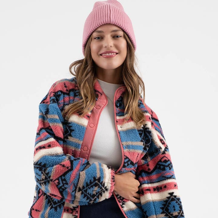 TRIBAL PRINT FLEECE JACKET and other Purchase Wholesale fleece jackets. Free Returns & Net 60 Terms on Faire trending on Faire.