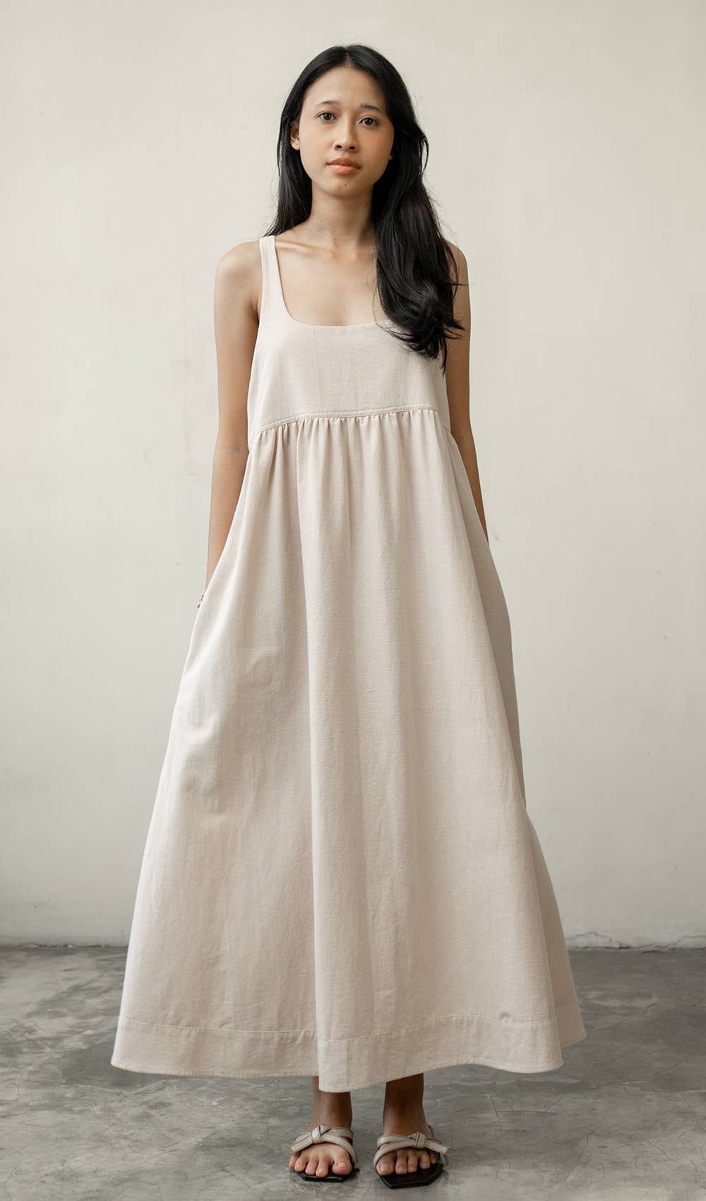 Balizen Direct from Bali - Wholesale Dress – Women's - SALE | Romantic Dress Cotton Linen | Natural