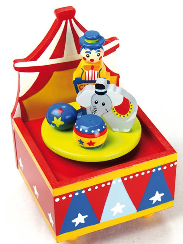 Wooden Music Box Circus for wholesale by Musicbox Kingdom