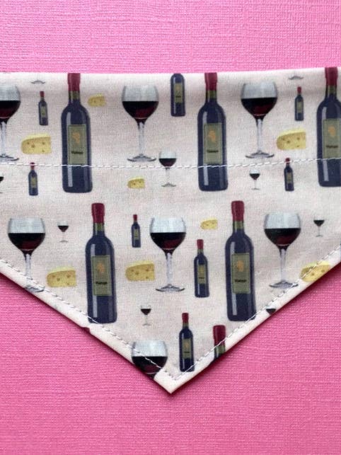 Wine Dog Bandana for wholesale by Fox Named Todd