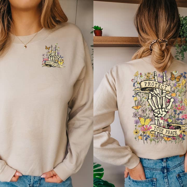PROTECT YOUR PEACE SWEATSHIRT ADULT for wholesale by Haverly and Co.