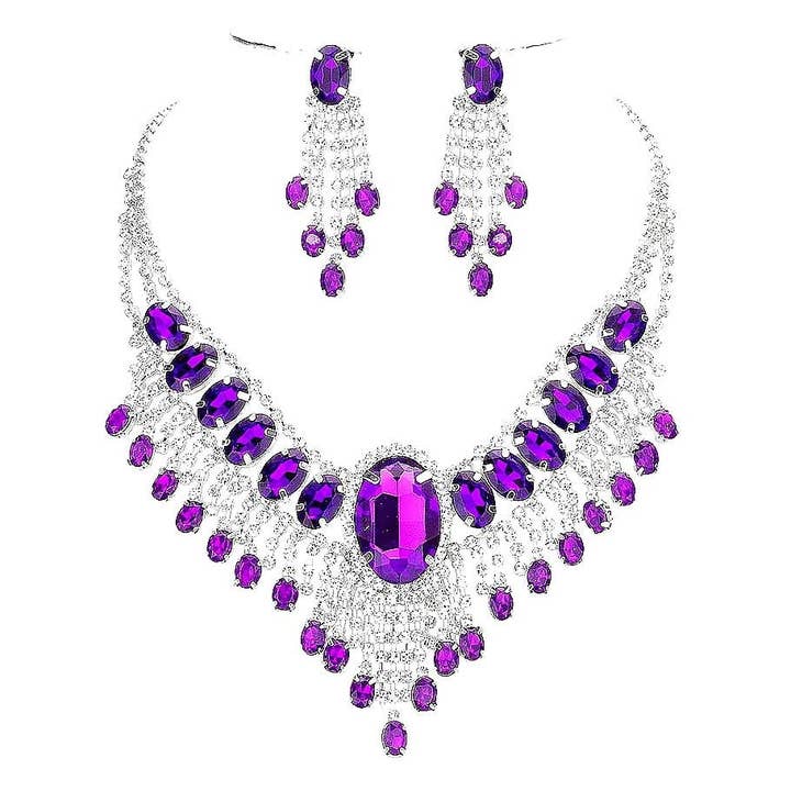 Diacly - Wholesale Jewelry Set - Bohemian Gatsby Theme Statement Necklace Set10