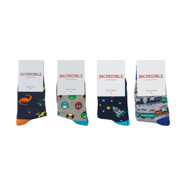 Coffret Cadeau Aventure Enfants pour la vente par Incredible Socks