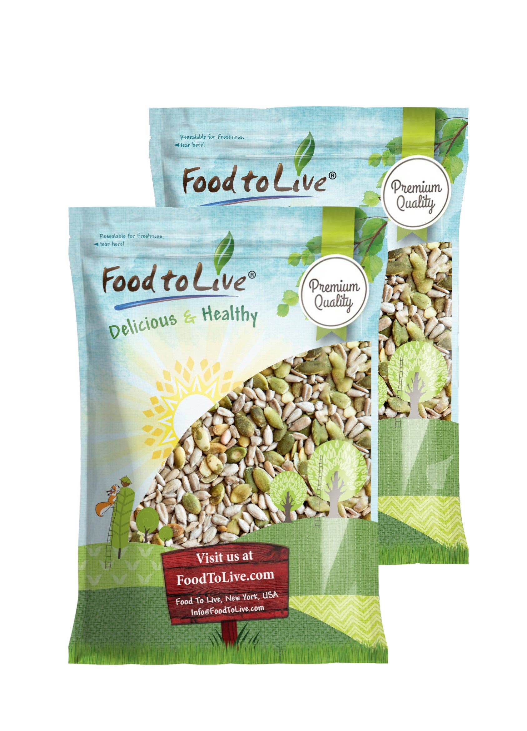 Food To Live - Wholesale Seeds/Kernels - Organic Sprouted Sunflower and Pumpkin Seed Mix with Himalayan Salt - by Food to Live7