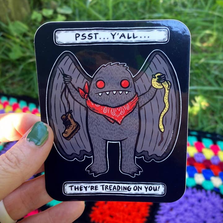 Redneck Mothman Vinylklistermärke för wholesale av Shapelessflame