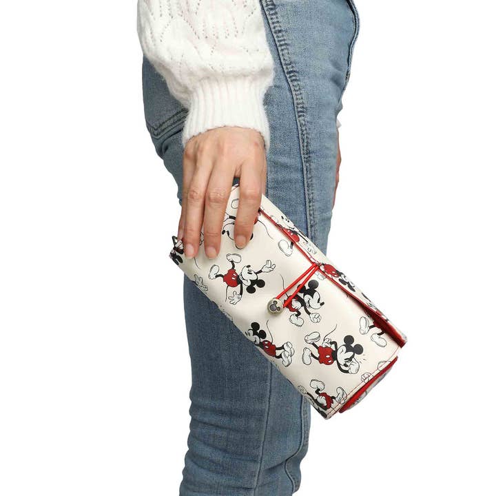 Bioworld Merchandising - Wholesale Makeup/Cosmetic Bag - Disney Mickey Mouse Roll-Top Hanging Toiletry Makeup Bag6