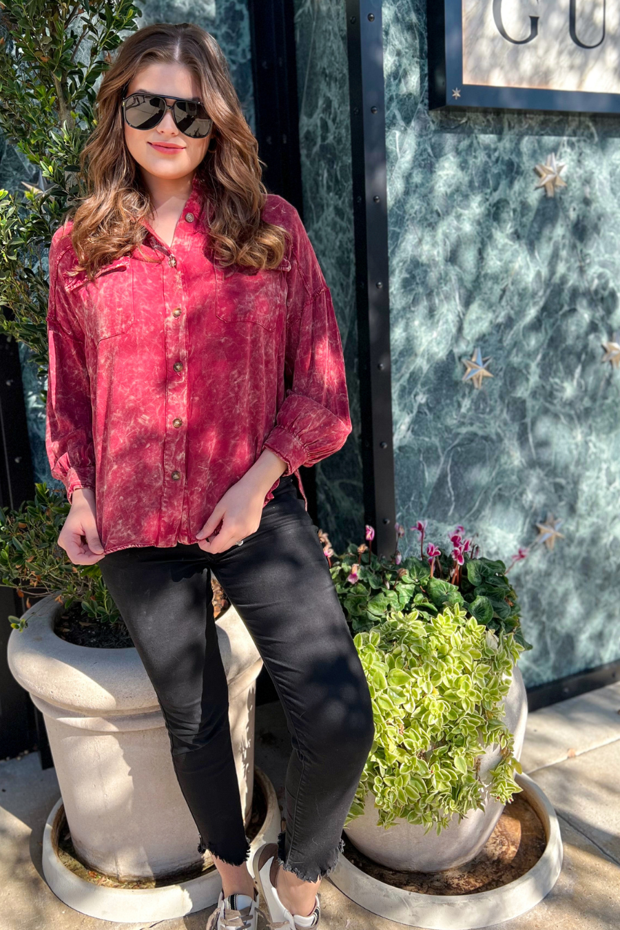 Jess Lea - Wholesale Button Down Shirt - Women's - Dean Button Up Top26