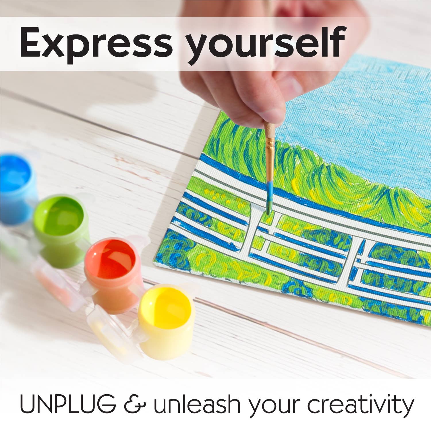 Faber-Castell / Creativity for Kids - Wholesale DIY Craft Kit - Kids - Paint by Number Museum Series - The Japanese Footbridge2