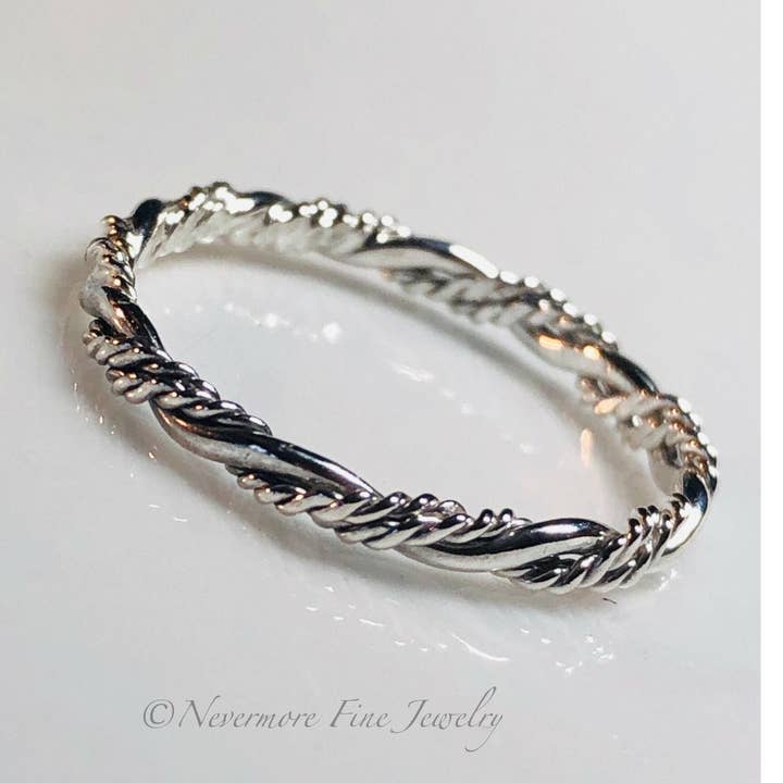 Twisted simple band for wholesale by Nevermore Fine Jewelry