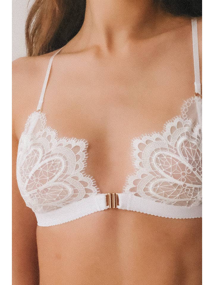 Troo. – Engroshandel Bralette - Dame – June Daisy Back Triangle - Justerbar blomstret trekants-bh5
