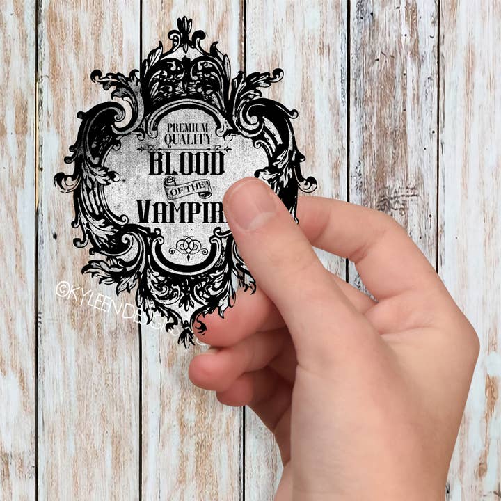 Kyleen Designs – wholesale Klistermärke – Vampire Blood Die Cut klistermärke