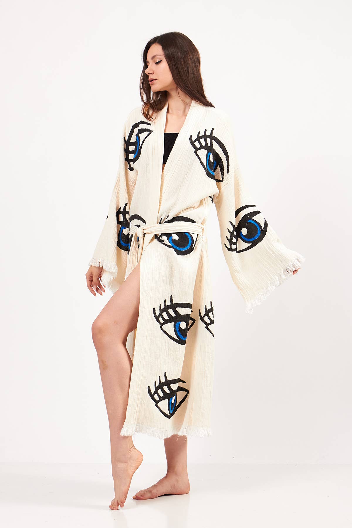 Yaz Concepts – wholesale Kimono – Women's – Eye Print Bathrobe | Festival Kimono | Evil Eye Clothing7