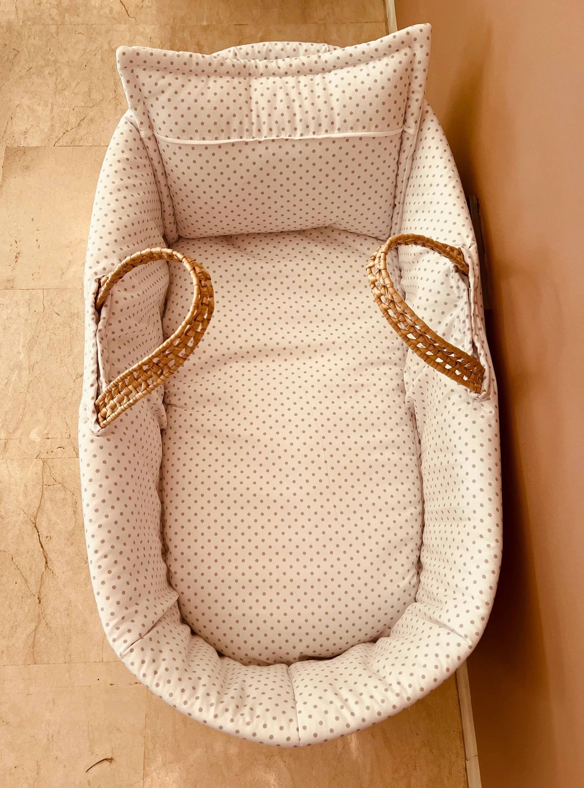 High crafty - Wholesale Bassinet - Baby - Palm Moses Basket for Babies 0–6 Months – Handwoven Natural 1