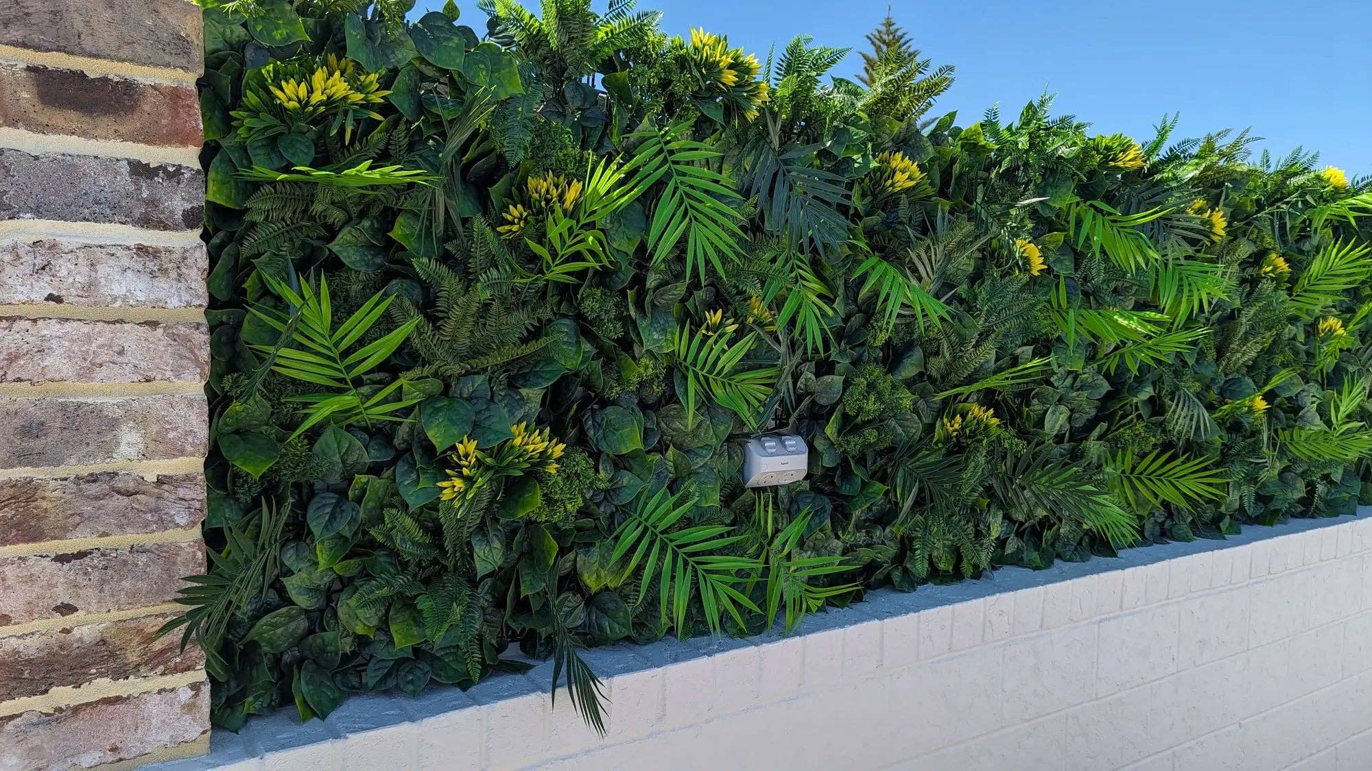 Designer Plants - Wholesale Artificial plant - Luxury Flowering Hawaiian Sunrise Artificial Vertical Garden 40" x 40" 11SQ FT Commercial Grade UV Resistant8
