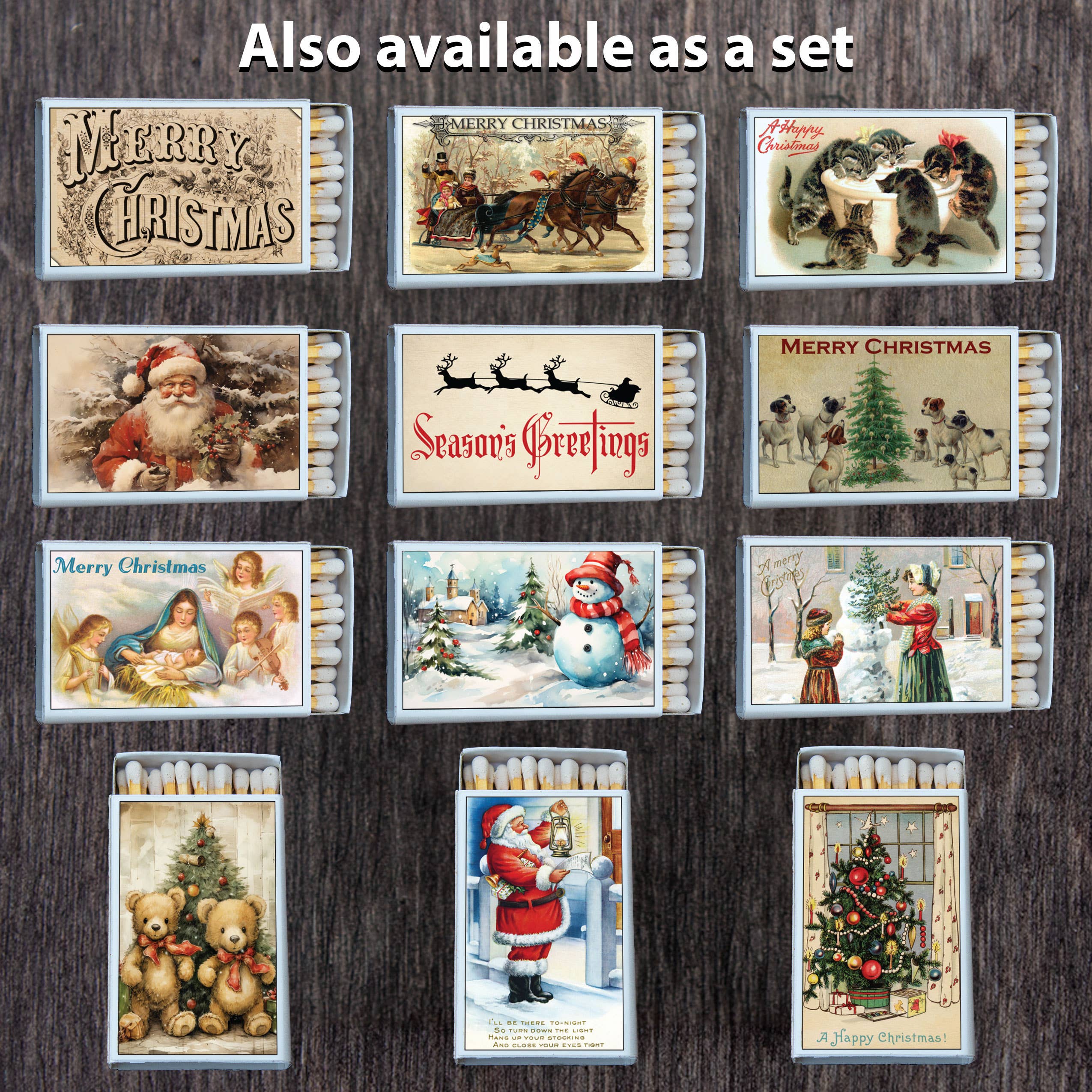 Most Amazing - Wholesale Matches - Christmas Sleigh Ride Matchbox Candle Acc • Matches1
