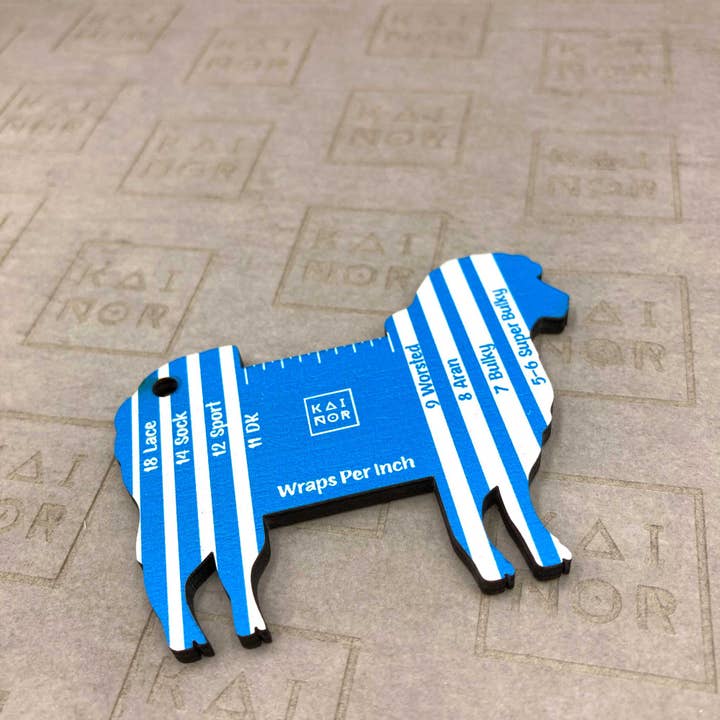 Kainor – wholesale Knitting/Crochet Supplies – WPI Gauge Sheep, wraps per inch tool, Yarn Gauge