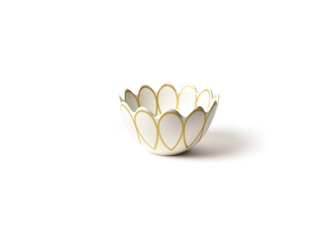 Coton Colors - Wholesale Bowl - Deco Gold Scallop Small Bowl
