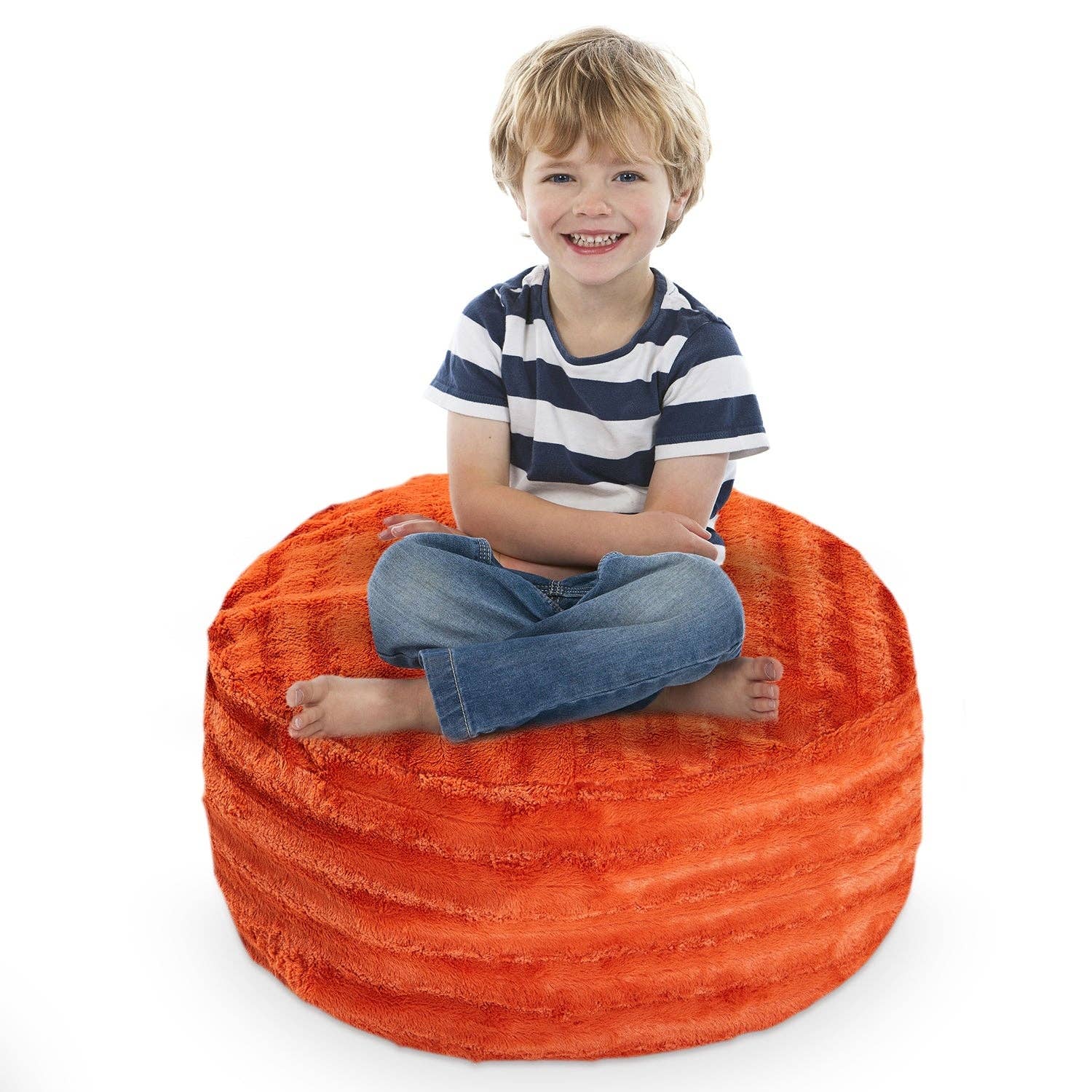 Cheer Collection - Vente Peluche – enfant et bébé - Pouf en fausse fourrure de la collection Cheer et rangement pour animaux en peluche2