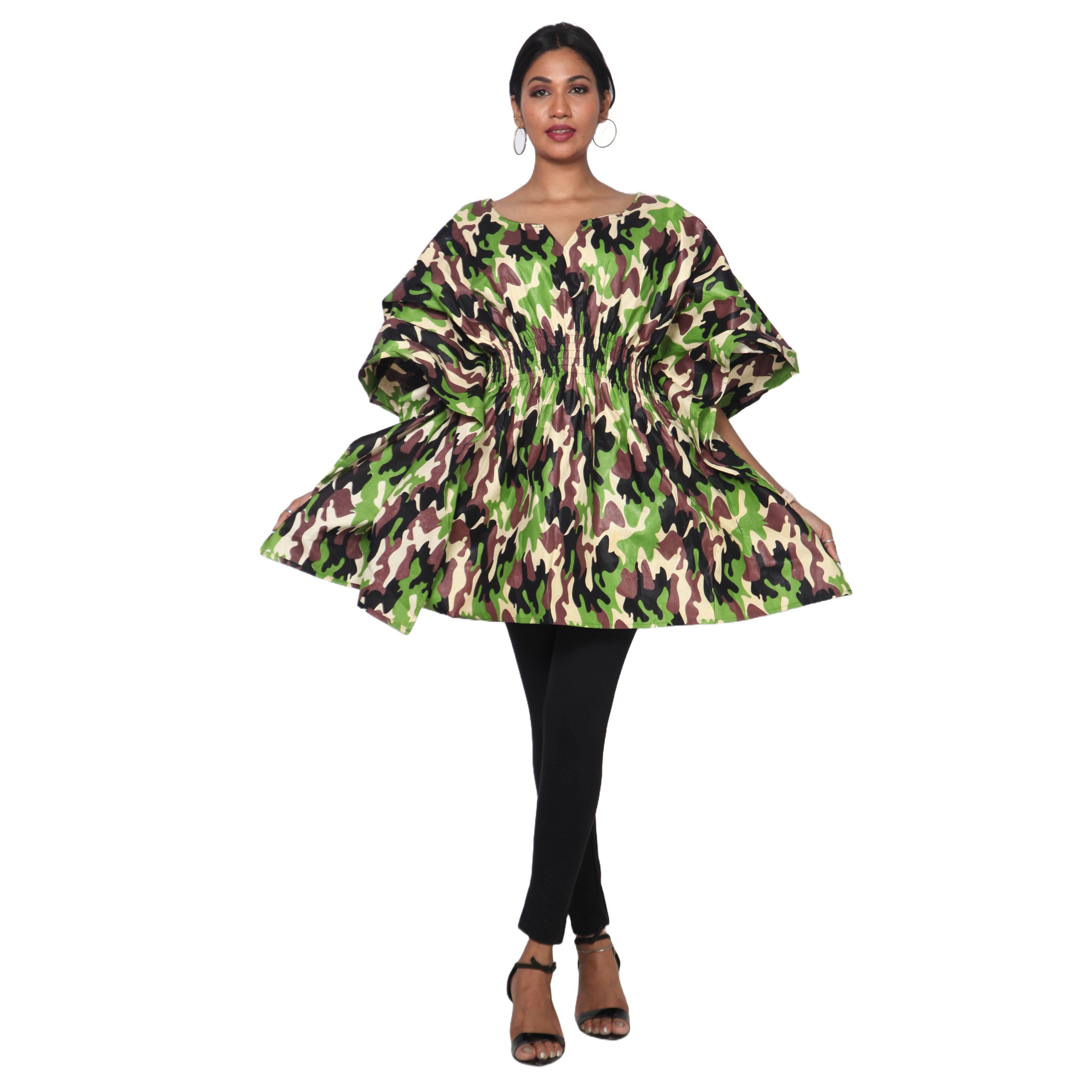 African Stars - Wholesale Kaftan - Women's - Women's Half Kaftan With Elastic Waist -- FI-P1420