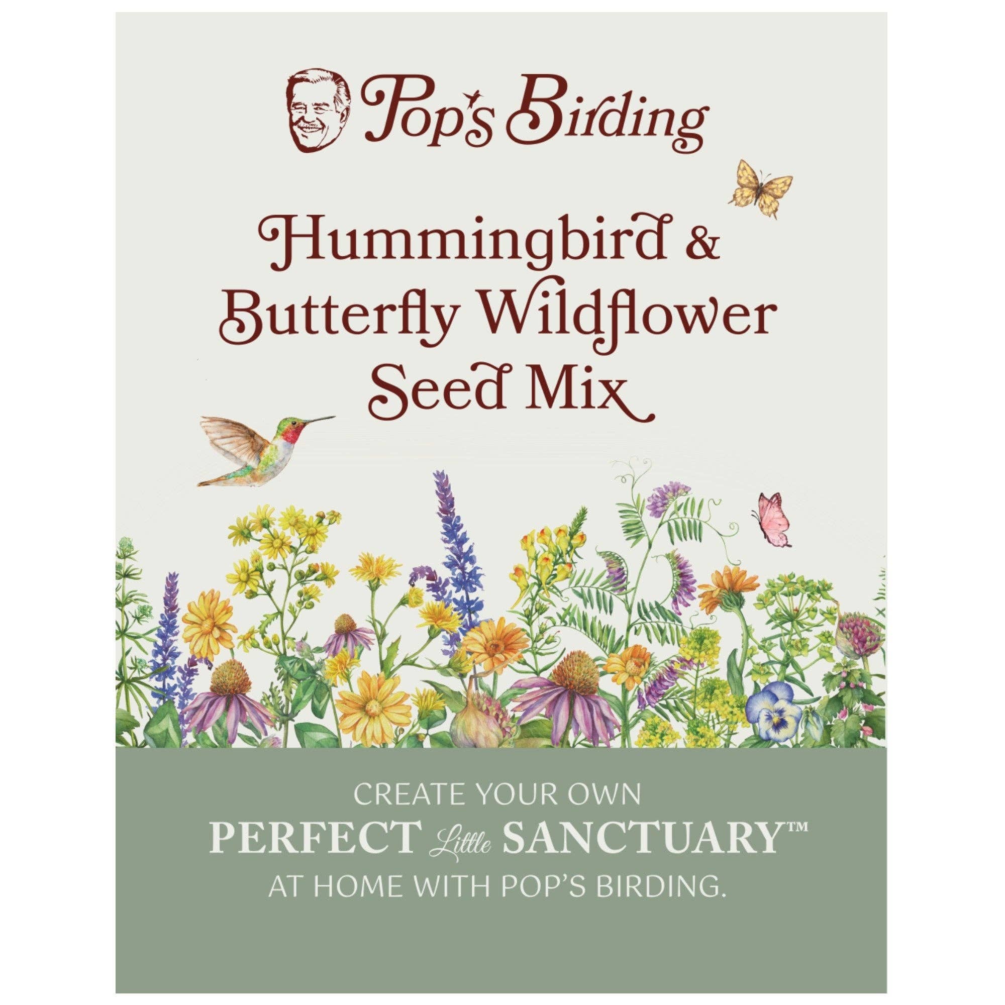 Pop's Birding - Wholesale Retailer Display - Home & Living - 180ct Hummingbird & Butterfly Wildflower Seed - Free Display3