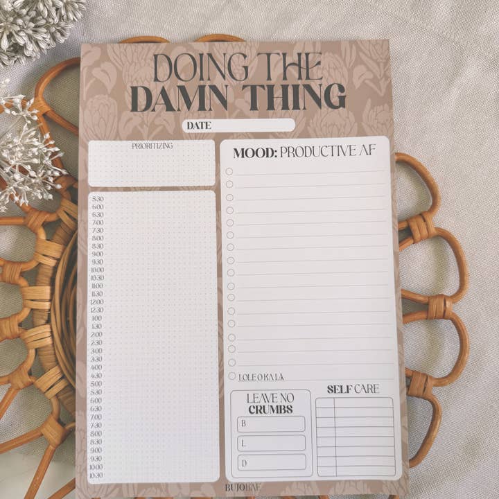 BAE en Latte et Émeraude | Bloc-notes Quotidiens pour la vente par Bujo Bae