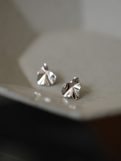 happyzzzsu - Wholesale Stud/Post Earrings - Sterling Silver Statement Unique Geometric Irregular Stud Earrings1