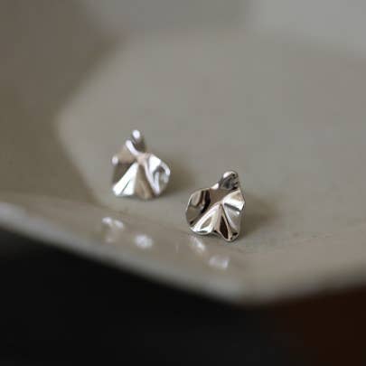 happyzzzsu - Wholesale Stud/Post Earrings - Sterling Silver Statement Unique Geometric Irregular Stud Earrings1