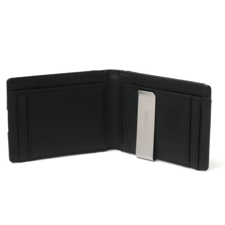 LA ENVIRO – wholesale Wallet - Men’s – YAMBA VEGAN MINIMALIST SLIM BIFOLD FRONT POCKET WALLET I BLA