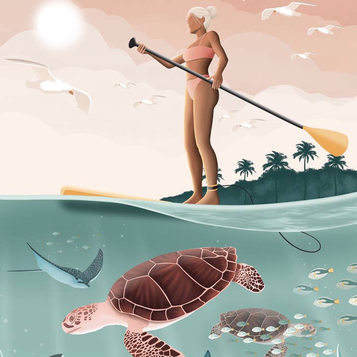 Underwater by Les Rideuses for wholesale by Surf Shack Puzzles